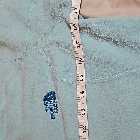 The North Face Tiffany Blue Fleece 1/4 Zip Sz small polartec classic - Picture 8 of 10
